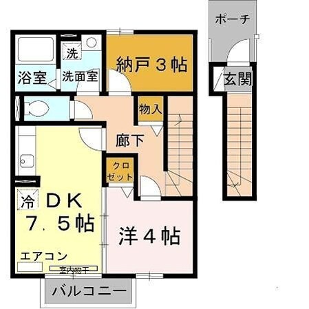 京口駅 徒歩19分 2階の物件間取画像